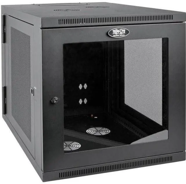 Alt view image 11 of 15 - Tripp Lite SRW12US33G SmartRack 12U Server-Depth Wall-Mount Rack Enclosure Cabinet