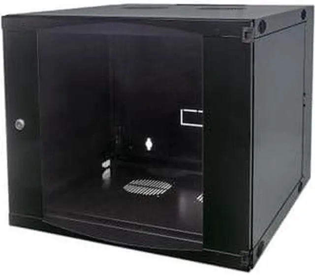 Alt view image 3 of 9 - Intellinet 19" Double Section Wallmount Cabinet , 6U, 600 mm (23.6 in.) Depth, Flat Pack, Black - OEM