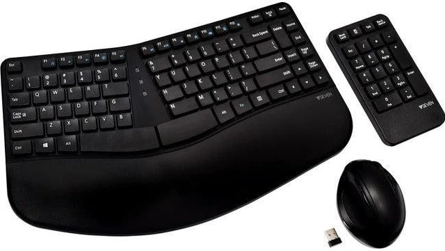 Alt view image 6 of 6 - ERGONOMIC KEYBOARD MOUSE COMBO