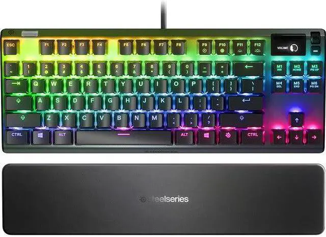 Alt view image 15 of 20 - SteelSeries Apex 7 TKL 84-Key RGB Mechanical Gaming Keyboard (Red Switch)