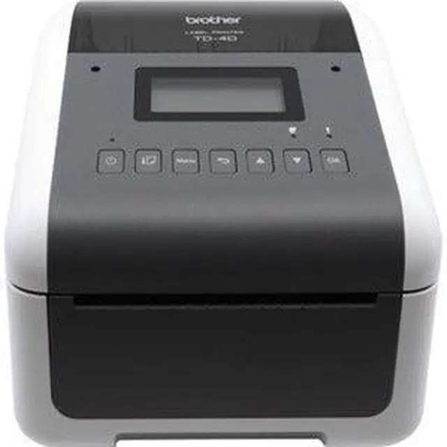 Alt view image 5 of 6 - Brother TD-4550DNWB 4.3” Desktop Wireless Network Direct Thermal Label, Tag, Wristband, and Receipt Printer, 300 dpi, USB, Serial, Ethernet LAN, Wi-Fi WLAN, Bluetooth BLE, MFi, Tear Up, Peeler, Cutter