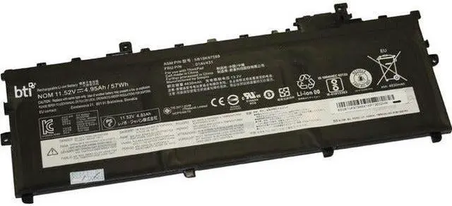 Alt view image 2 of 3 - BTI SB10K97587-BTI Notebook Battery For Lenovo Thinkpad X1 Carbon 5th Gen