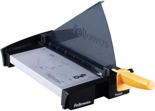 Alt view image 5 of 10 - Fellowes Fusion 120 Paper Cutter - 1 X Blade(s)cuts 10sheet - 12 Cutting Length - Black, Silver