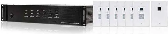 Alt view image 8 of 9 - Monoprice 6 Zone Home Audio Multizone Controller and Amplifier Kit