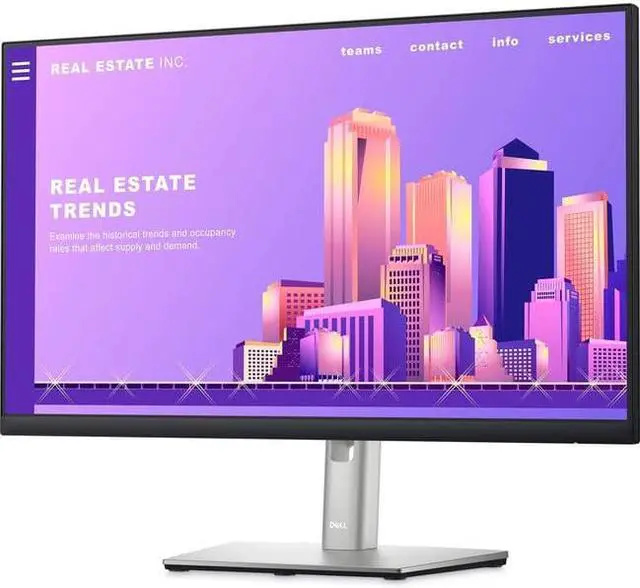 Alt view image 9 of 20 - Dell 23.8 Inches Full HD 1080p Monitor,60 Hz IPS Technology, ComfortView Plus Technology Ultra Thin Bezel