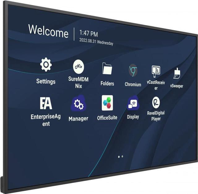 Alt view image 13 of 20 - ViewSonic CDE4330 43" 4K UHD Wireless Presentation Display 24/7 Commercial Display with Portrait Landscape, USB C, Wifi/BT Slot, RJ45 and RS232