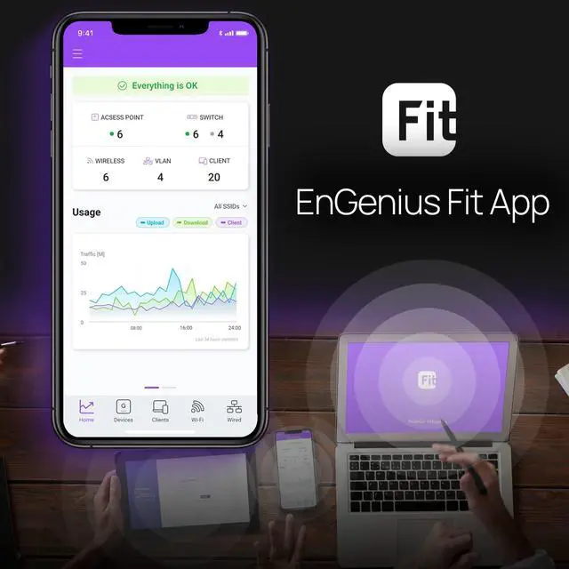 Alt view image 7 of 10 - EnGenius Fit EWS850-FIT Dual Band WiFi6 Wireless Access Point Outdoor EWS850FIT