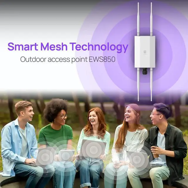 Alt view image 10 of 10 - EnGenius Fit EWS850-FIT Dual Band WiFi6 Wireless Access Point Outdoor EWS850FIT