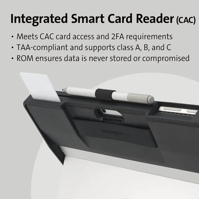 Alt view image 8 of 12 - Kensington BlackBelt Rugged Carrying Case Microsoft Surface Pro 9 Tablet, Stylus - Drop Resistant - Hand Strap
