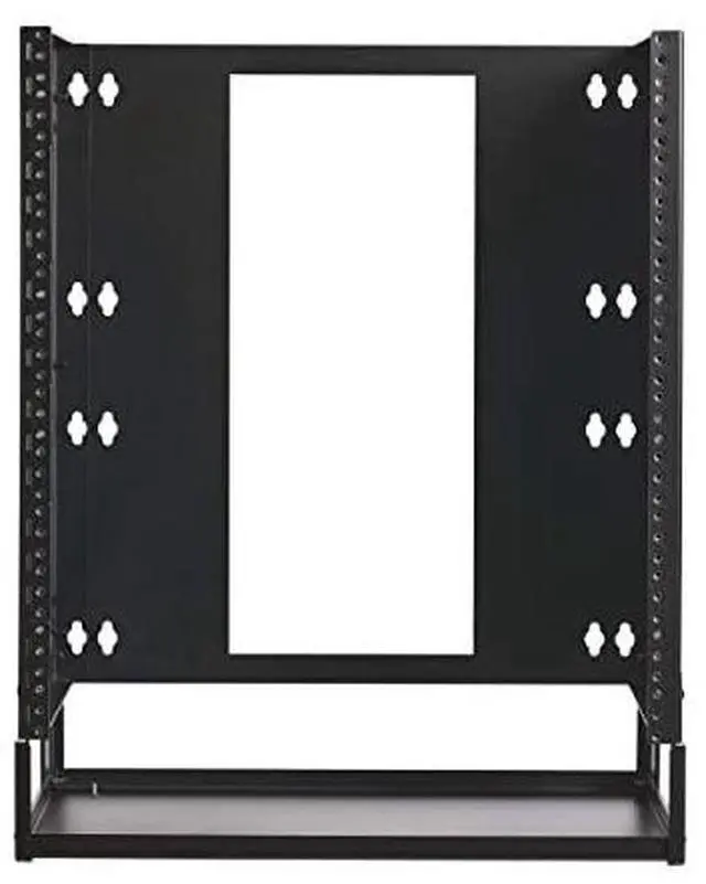 Alt view image 3 of 11 - Tripp Lite 4U Wall Mount Bracket Rack Enclosure for Small Switches and Patch Panels, 14.75 inches Deep, Hinged Door for Equipment Access, 5-Year Warranty (SRWO4UBRKTSHELF)