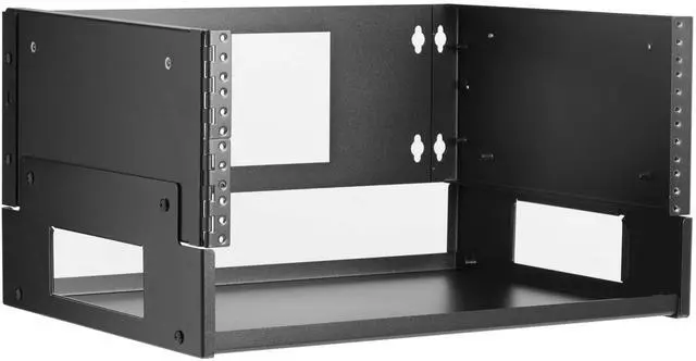 Main image of Tripp Lite 4U Wall Mount Bracket Rack Enclosure for Small Switches and Patch Panels, 14.75 inches Deep, Hinged Door for Equipment Access, 5-Year Warranty (SRWO4UBRKTSHELF)