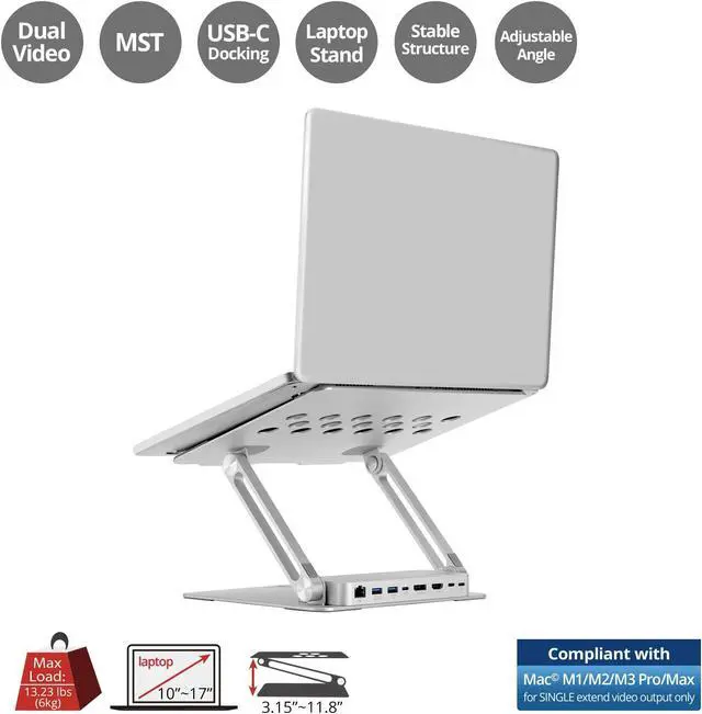 Alt view image 16 of 20 - Dell Docking Station - 90 W - USB Type-C - Network (RJ-45) - HDMI - 1 x DisplayPorts - DisplayPort - Gigabit Ethernet