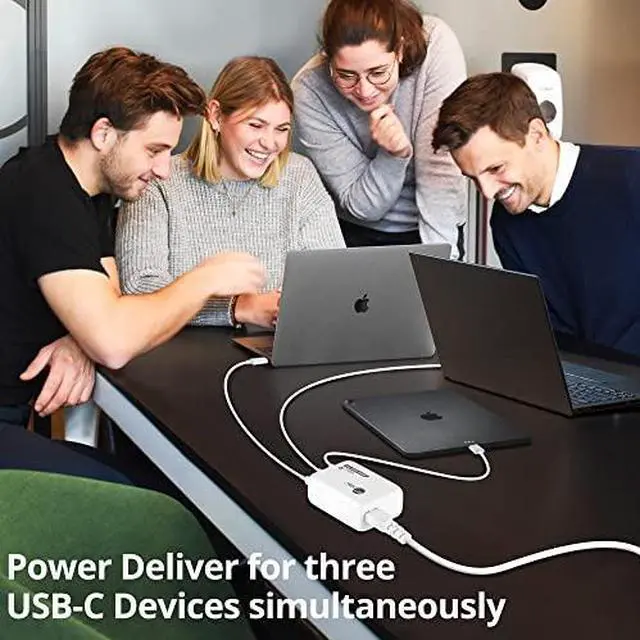 Alt view image 16 of 17 - SIIG 200W GaN PD Combo Charger 3C1A ACPW1V11S1