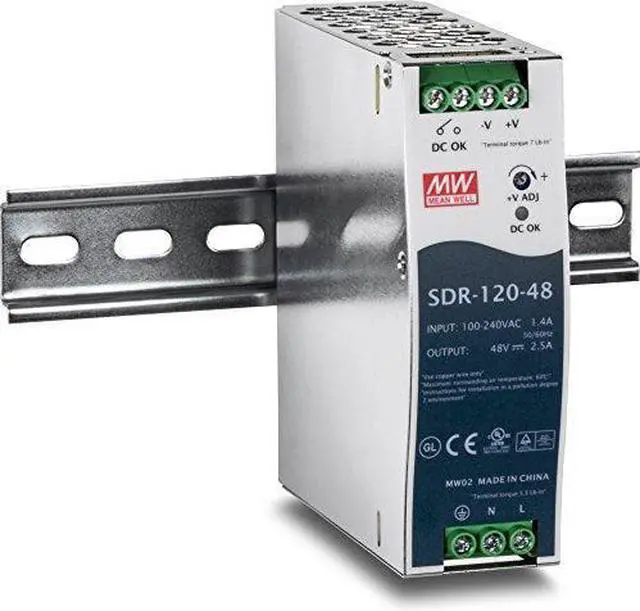 Alt view image 12 of 13 - TRENDnet 480W, 48V DC, 10A AC to DC DIN-Rail Power Supply with PFC Function, TI-S48048