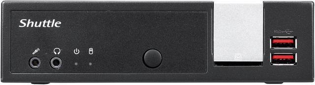Alt view image 8 of 8 - Shuttle XPC slim DL20NV2 Barebone System - Slim PC - Socket BGA-1338 - 1 x Processor Support - Intel Celeron N4505 Dual-core (2 Core) - Intel Chip - 16 GB DDR4 SDRAM DDR4-2933/PC4-23466 Maximum RAM Su