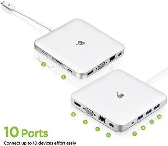 Alt view image 15 of 20 - IOGEAR Dock Pro Universal Dual View Docking Station GUD3C4K2TAA