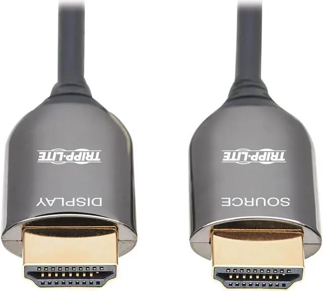 Alt view image 14 of 20 - Tripp Lite P568F-15M-8K6 HDMI Fiber Active Optical Cable, M-M, Black, 15 m (49 ft.)