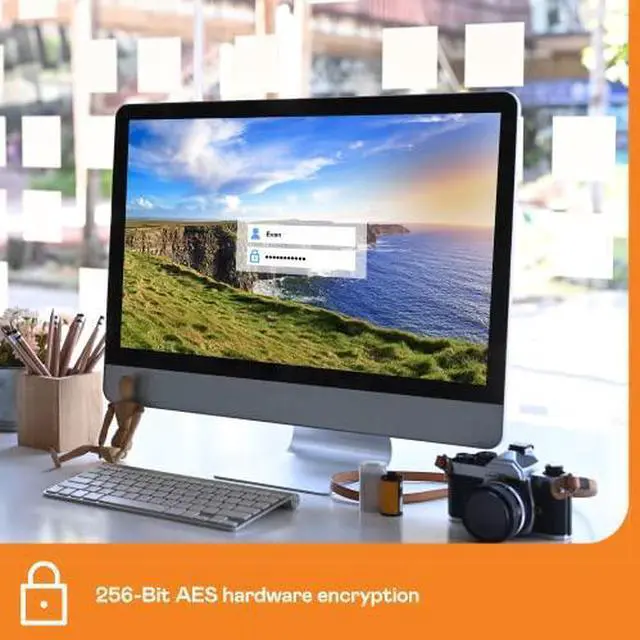 Alt view image 13 of 20 - WD My Book WDBBGB0060HBK - Hard drive - encrypted - 6 TB - external (desktop) - USB 3.0 - 256-bit AES - black