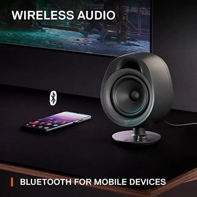Alt view image 6 of 10 - SteelSeries New Arena Gaming Speakers