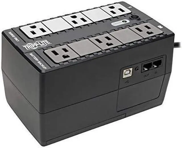 Alt view image 16 of 20 - tripp lite 900va ups desktop battery back up, 12 outlet, 480w 120v standby, ultra-compact, usb (internet900u)