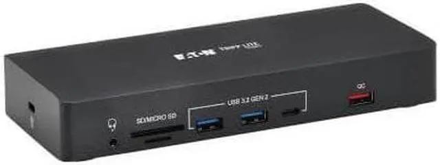 Alt view image 2 of 11 - Tripp Lite by Eaton Safe-IT USB-C Dock Triple Display - 4K 60 Hz HDMI/DisplayPort VGA USB 3.2 Gen 2 USB Hub Gigabit Ethernet 100W PD Charging Antibacterial - for Tablet PC/Printer/Smatphone/Projector/