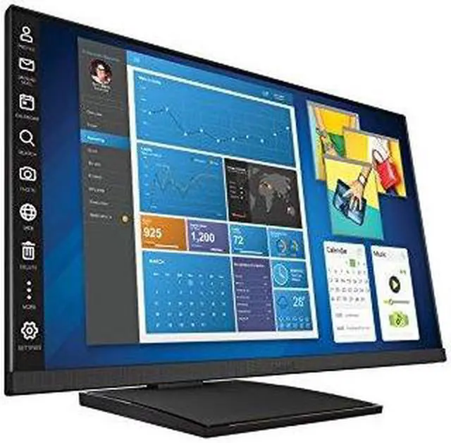 Alt view image 14 of 16 - Planar Helium PCT2435 24" Full HD 1920x1080 USB VGA HDMI Built-in Speakers Widescreen IPS Backlit LED LCD Touchscreen Monitor