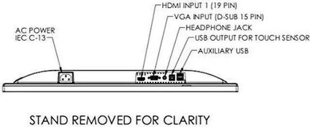 Alt view image 16 of 16 - Planar Helium PCT2435 24" Full HD 1920x1080 USB VGA HDMI Built-in Speakers Widescreen IPS Backlit LED LCD Touchscreen Monitor
