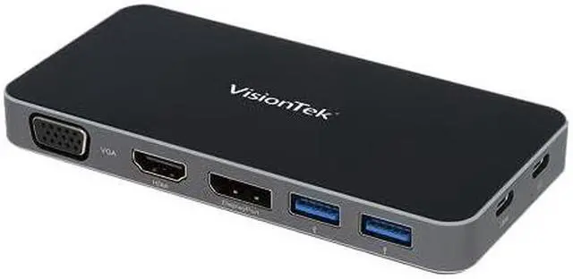 Alt view image 15 of 20 - VisionTek VT400 Dual Display USB-C Docking Station with Power Passthrough 901469