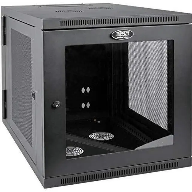 Alt view image 14 of 15 - Tripp Lite SRW12US33G SmartRack 12U Server-Depth Wall-Mount Rack Enclosure Cabinet
