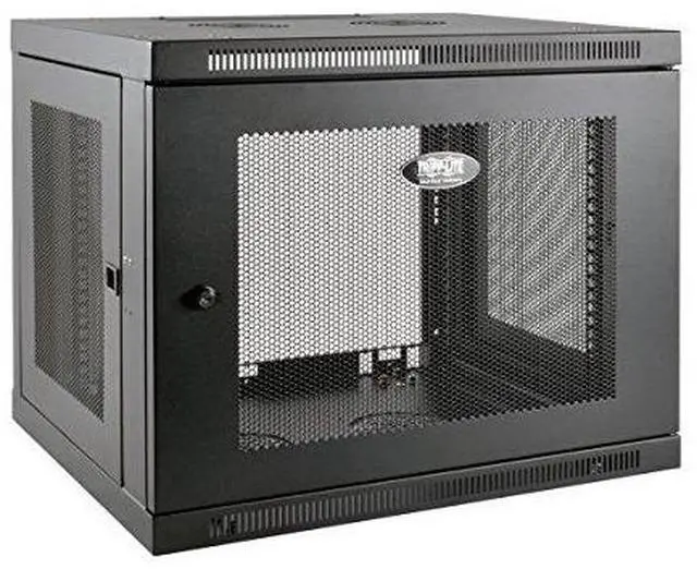 Alt view image 13 of 13 - TRIPP LITE SRW12UHD 12U WALL MOUNT RACK ENCLOSURE SERVER CABINET SIDE MOUNT WALLMOUNT