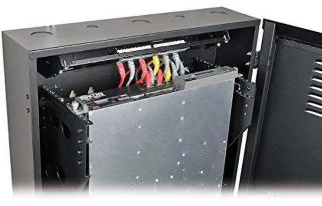 Alt view image 17 of 20 - Tripp Lite 6U Vertical Wall-Mount Rack Enclosure Cabinet, Low-Profile, Switch Depth, 20" Deep (SRWF6U)