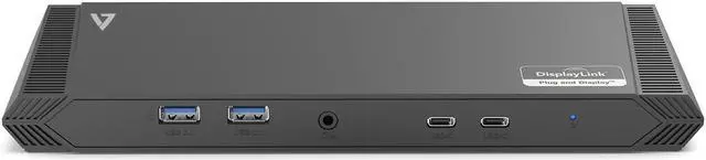 Alt view image 20 of 20 - V7 DOCKUSBC USB-C Triple DisplayLink Docking Station