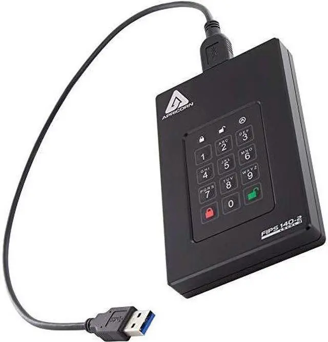 Alt view image 15 of 18 - APRICORN MASS STORAGE AFL3-1TB 1TB AEGIS FORTRESS L3 USB 3.0
