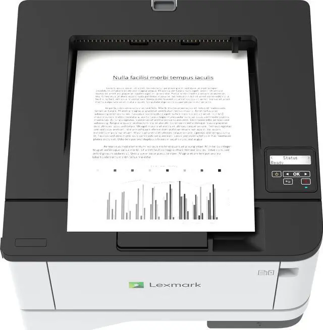Alt view image 14 of 19 - Lexmark MS331DN 29S0000  Desktop Laser Printer - Monochrome - 40 ppm Mono - 2400 dpi Print - Automatic Duplex