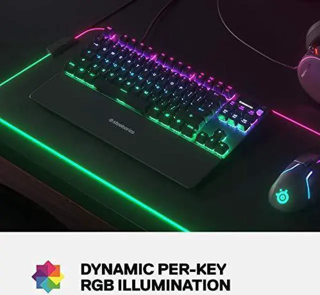 Alt view image 20 of 20 - SteelSeries Apex 7 TKL 84-Key RGB Mechanical Gaming Keyboard (Red Switch)