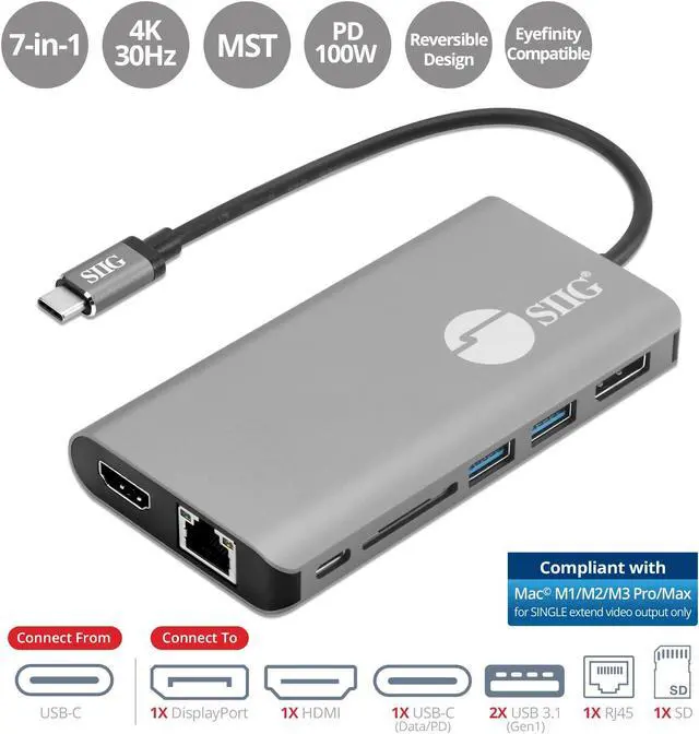 Alt view image 18 of 20 - USB-C MST VIDEO WITH HUB LAN &