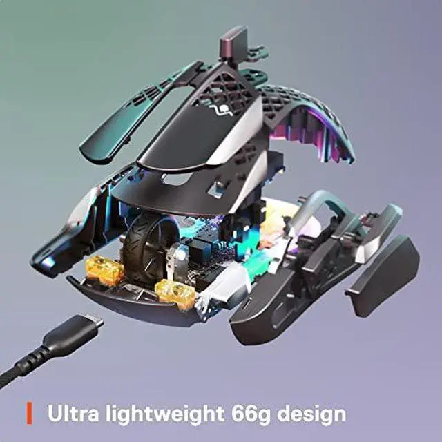 Alt view image 17 of 20 - SteelSeries Aerox 5 Wireless - Lightweight Wireless Gaming Mouse - 18000 CPI -- TrueMove Air Optical Sensor - Ultra-lightweight Water Resistant Design – 180+ Hour Battery Life