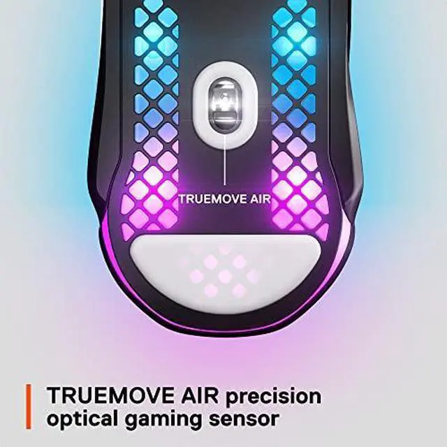 Alt view image 20 of 20 - SteelSeries Aerox 5 Wireless - Lightweight Wireless Gaming Mouse - 18000 CPI -- TrueMove Air Optical Sensor - Ultra-lightweight Water Resistant Design – 180+ Hour Battery Life