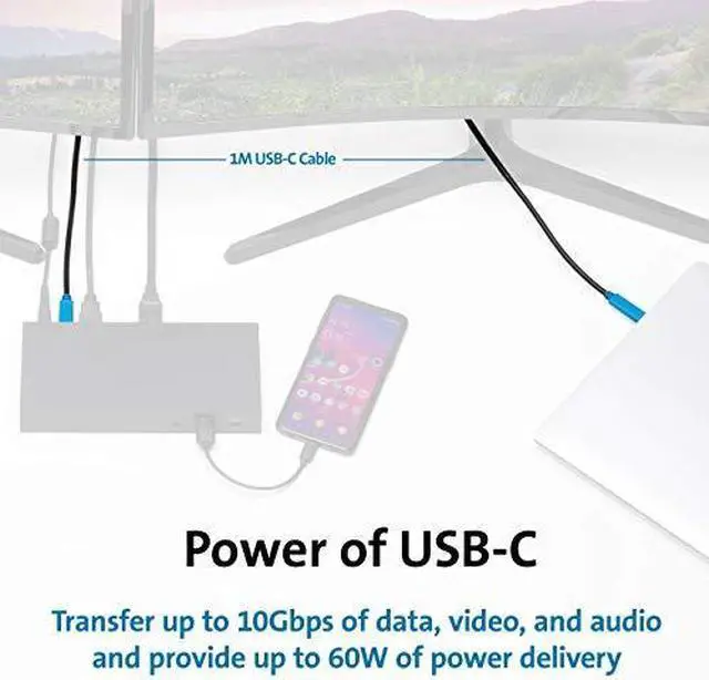 Alt view image 18 of 19 - Kensington SD4839P Docking Station - for Notebook/Monitor - 85 W - USB Type C - 3 Displays Supported - 4K, Full HD - 3840 x 2160, 1920 x 1080 - 4 x USB Ports - 3 x USB Type-A Ports - USB Type-A - 1 x