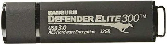 Alt view image 16 of 16 - Kanguru Defender Elite300 16GB FIPS 140-2 Certified, SuperSpeed USB 3.0 Flash Drive 256bit AES Encryption KDFE300-16G