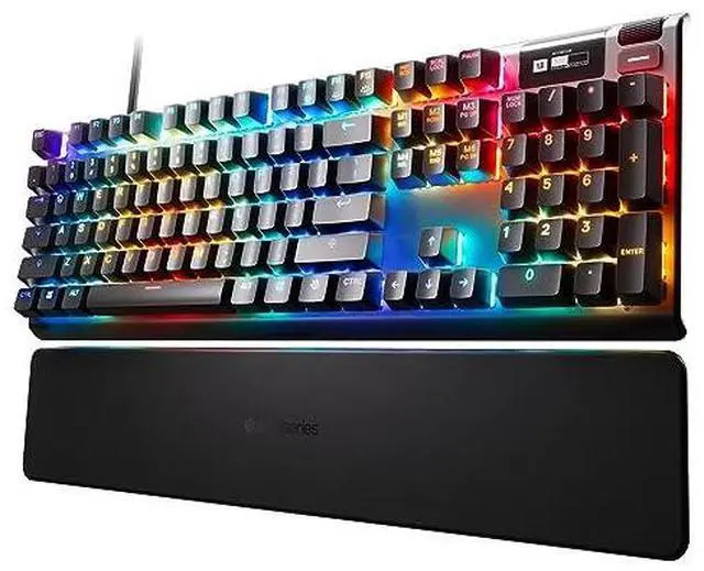 Alt view image 10 of 20 - SteelSeries Apex Pro Mini Wireless Mechanical Gaming Keyboard - World's Fastest Keyboard - Adjustable Actuation - Compact 60% Form Factor - RGB - PBT Keycaps - Bluetooth 5.0 - 2.4GHz - USB-C