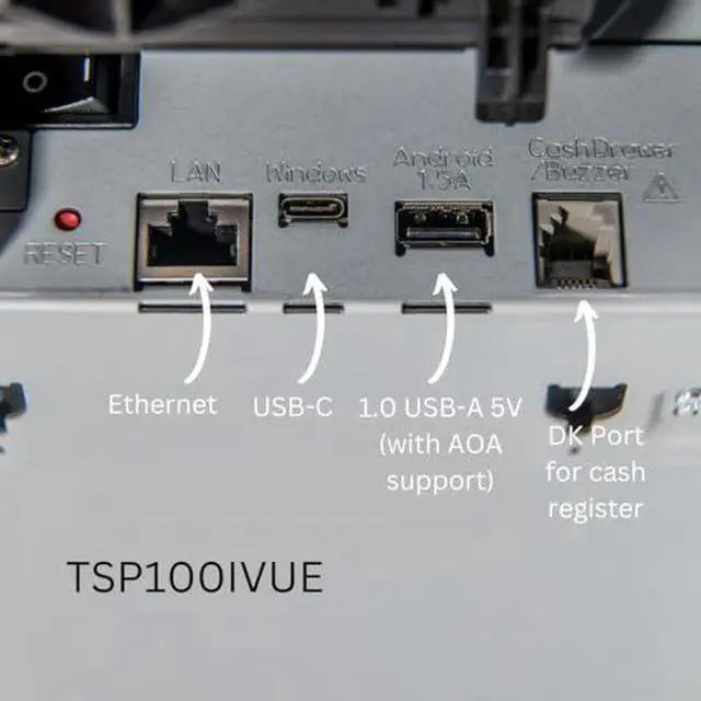 Alt view image 11 of 11 - Star Micronics TSP143IVUE Desktop Direct Thermal Printer Monochrome 39473010