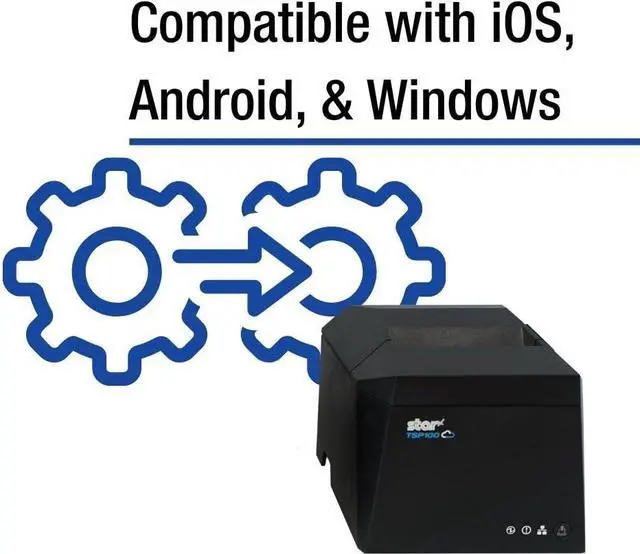 Alt view image 9 of 11 - Star Micronics TSP143IVUE Desktop Direct Thermal Printer Monochrome 39473010