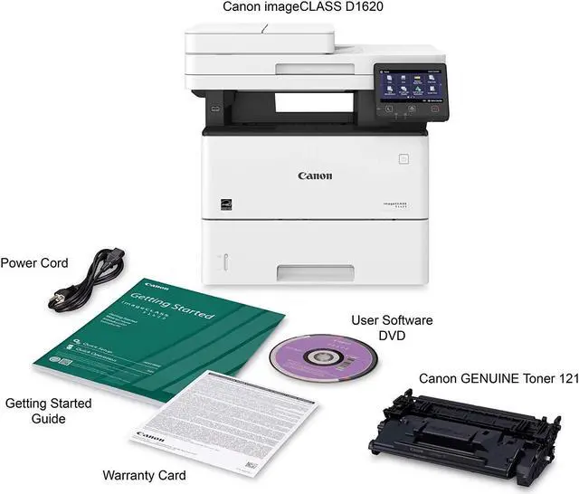 Alt view image 14 of 19 - Canon - 2223C024 - Canon imageCLASS D D1620 Laser Multifunction Printer - Monochrome - Copier/Printer/Scanner - 45 ppm