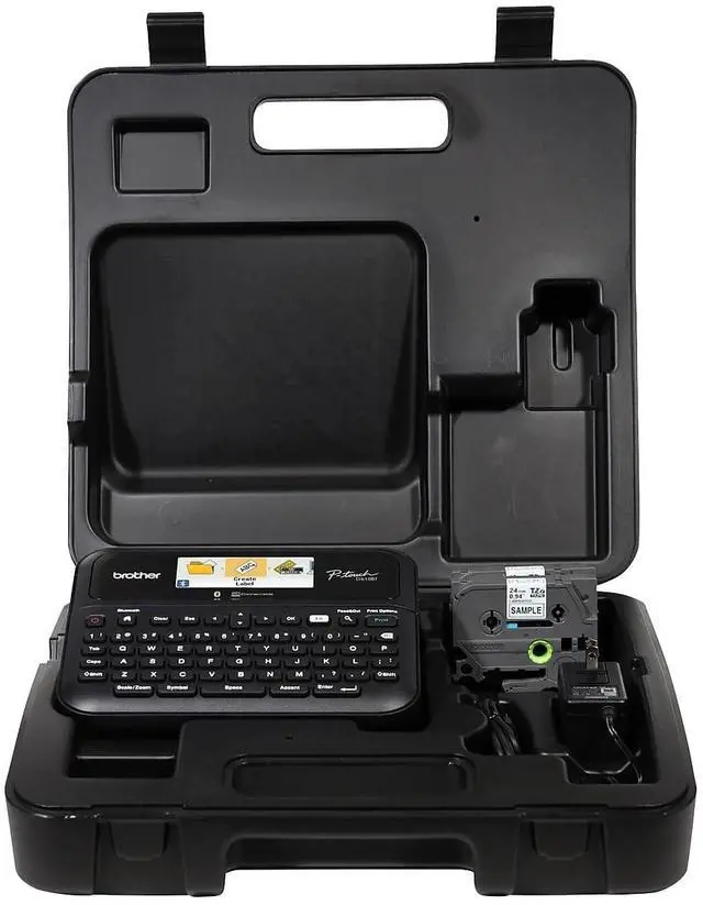 Alt view image 15 of 20 - Brother P-touch Business Professional Connected Label Maker with Case PTD610BTVP