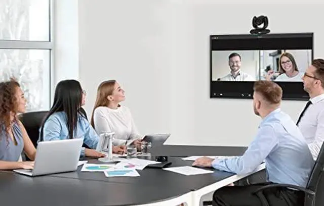 Alt view image 19 of 19 - AVer CAM550 Video Conferencing Camera - 30 fps - USB 3.1 - 1920 x 1080 Video - Exmor R CMOS Sensor - 2x Digital Zoom - Microphone - Network (RJ-45) - Display Screen, Monitor