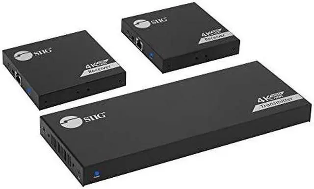 Alt view image 14 of 20 - SIIG 1x2 HDMI Splitter Over Cat6 Extender w/ Loopout IR ARC & RS-232 CEH27911S1