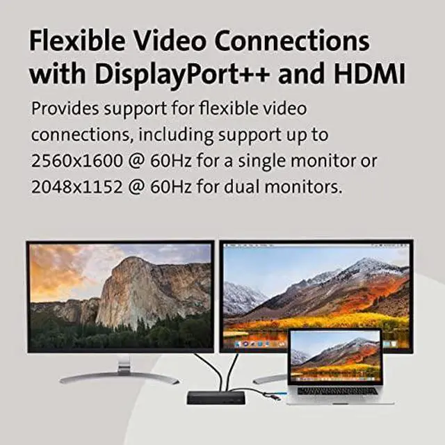 Alt view image 19 of 20 - SD4780P USBC USB 3.0 10GBPS DUAL 4K HYBRID DOCKING STATION W 100W PD