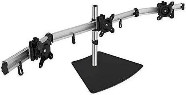 Alt view image 16 of 20 - Siig Easy-Adjust Triple Monitor Desk Stand - 13" To 27"