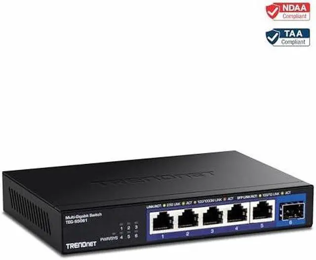 Alt view image 13 of 14 - TRENDnet 5-Port Unmanaged 2.5G PoE+ Switch, Fanless, Compact Desktop Design, Metal Housing, 2.5GBASE-T Ports, IEEE 802.3bz, 55W PoE Budget, Black,Lifetime Protection, TPE-TG350